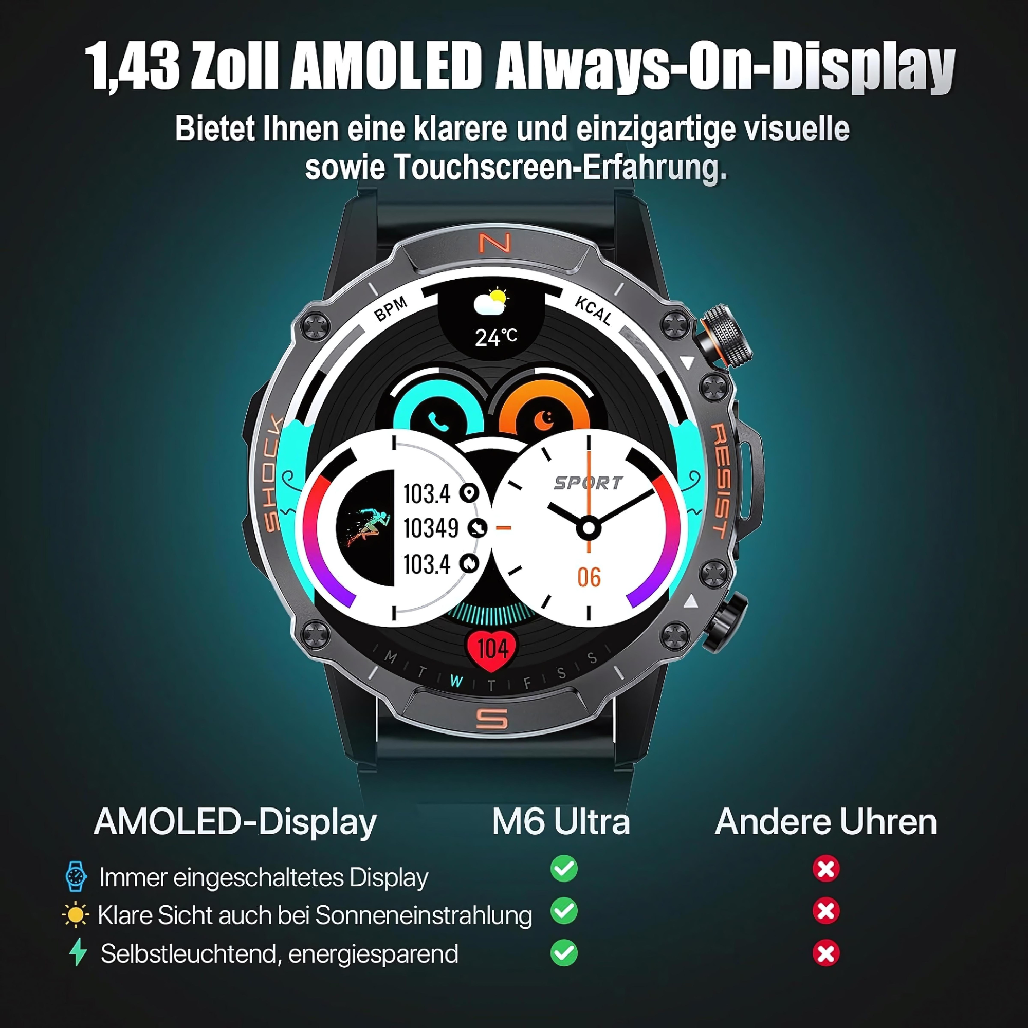 Manike KR10 Smartwatch