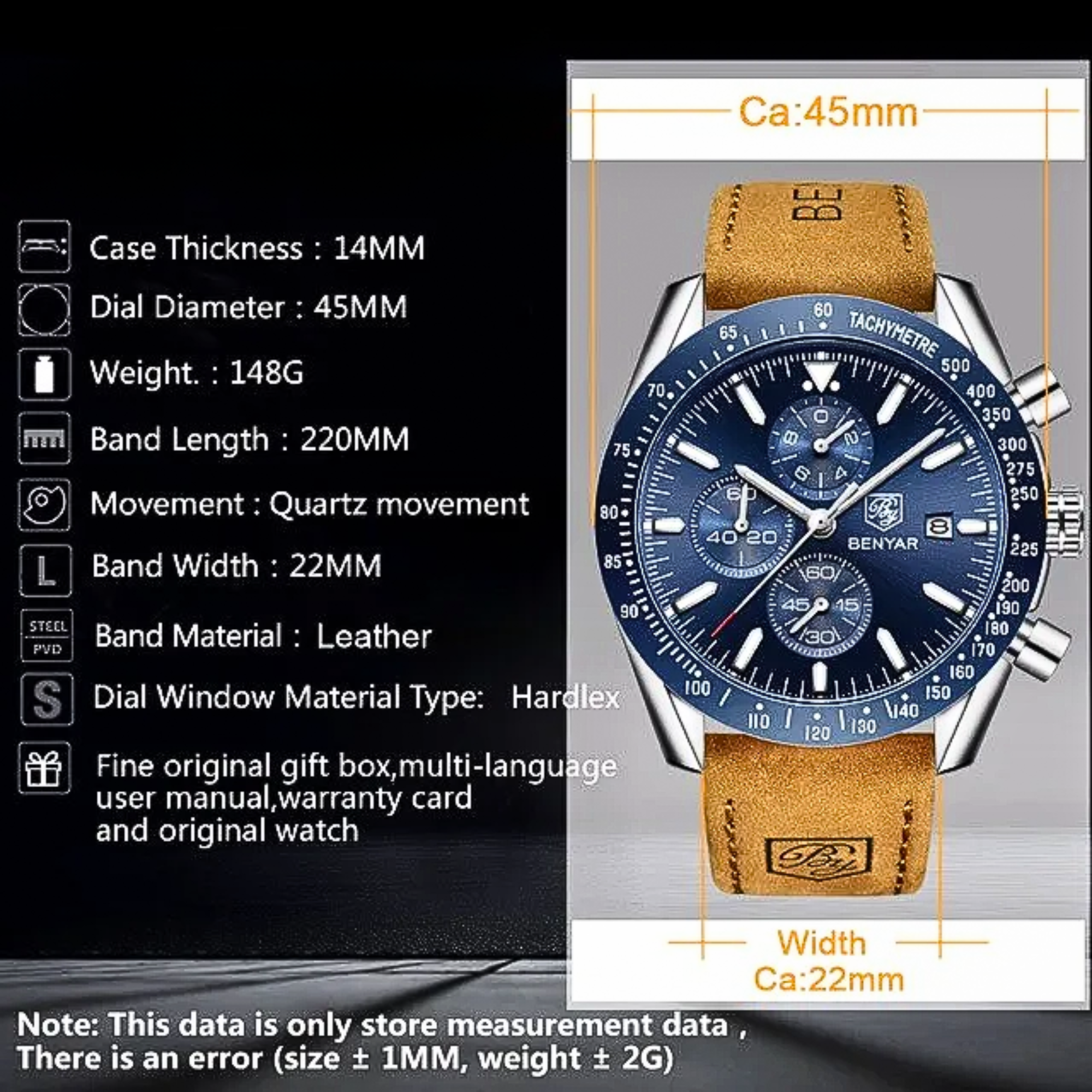 Manike BY 150 Herren-Uhr