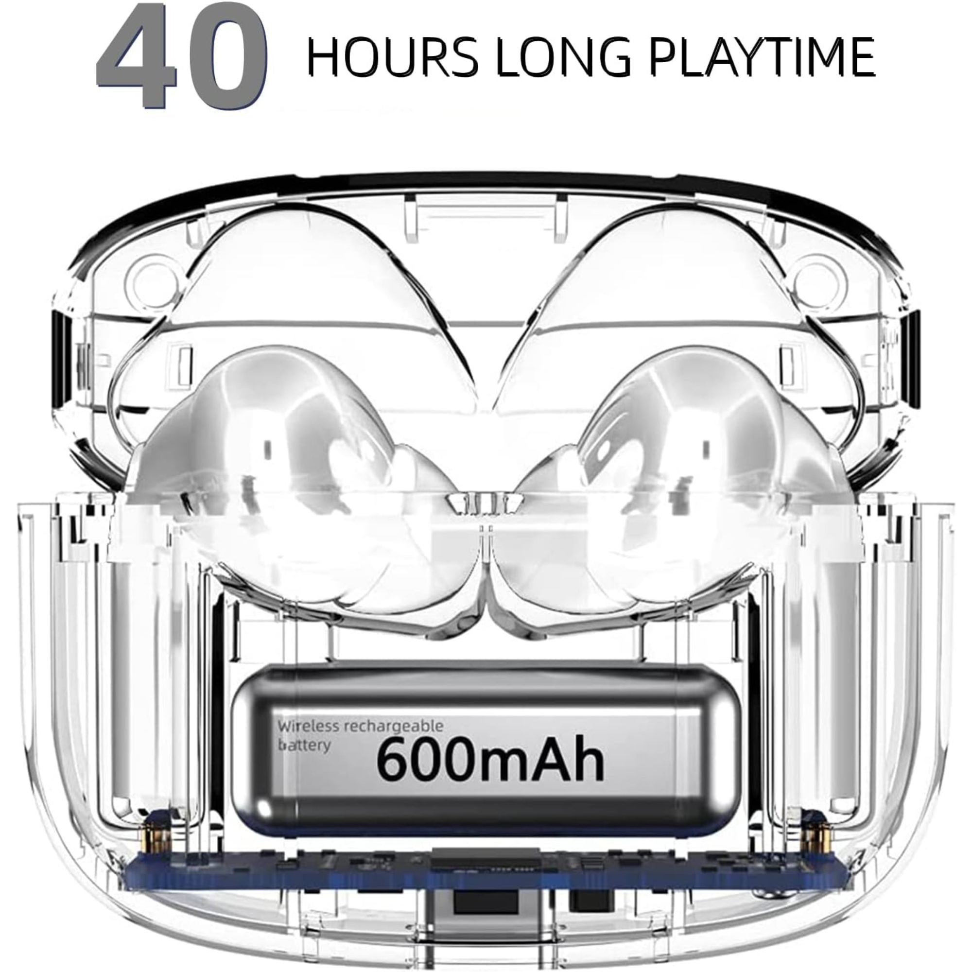 XD19 Dual mic ENC ANC mit 40H Deep Bass Hi-Res Sound, 50H Wiedergabe