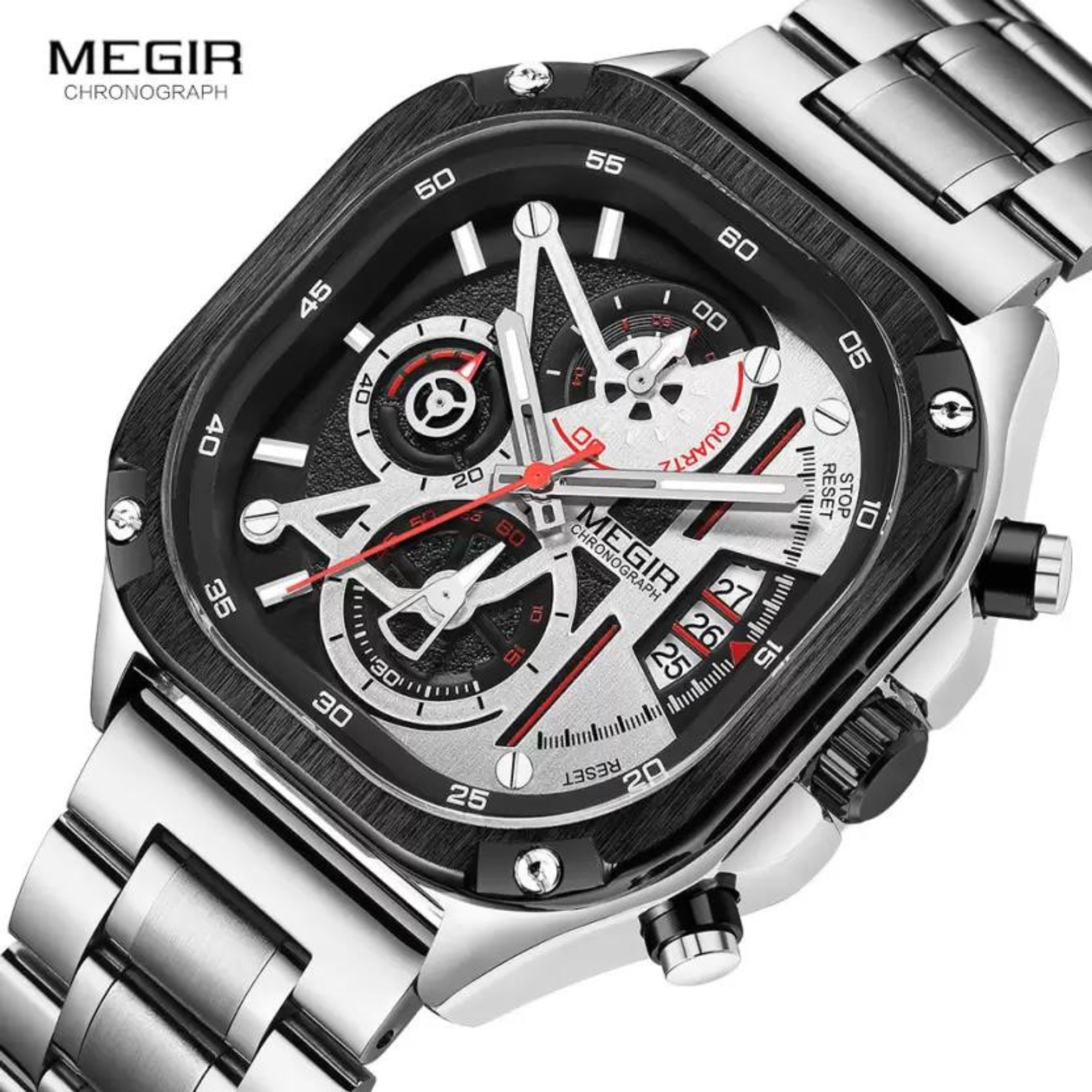Manike MEGIR 2217 Analog Quarz Uhr