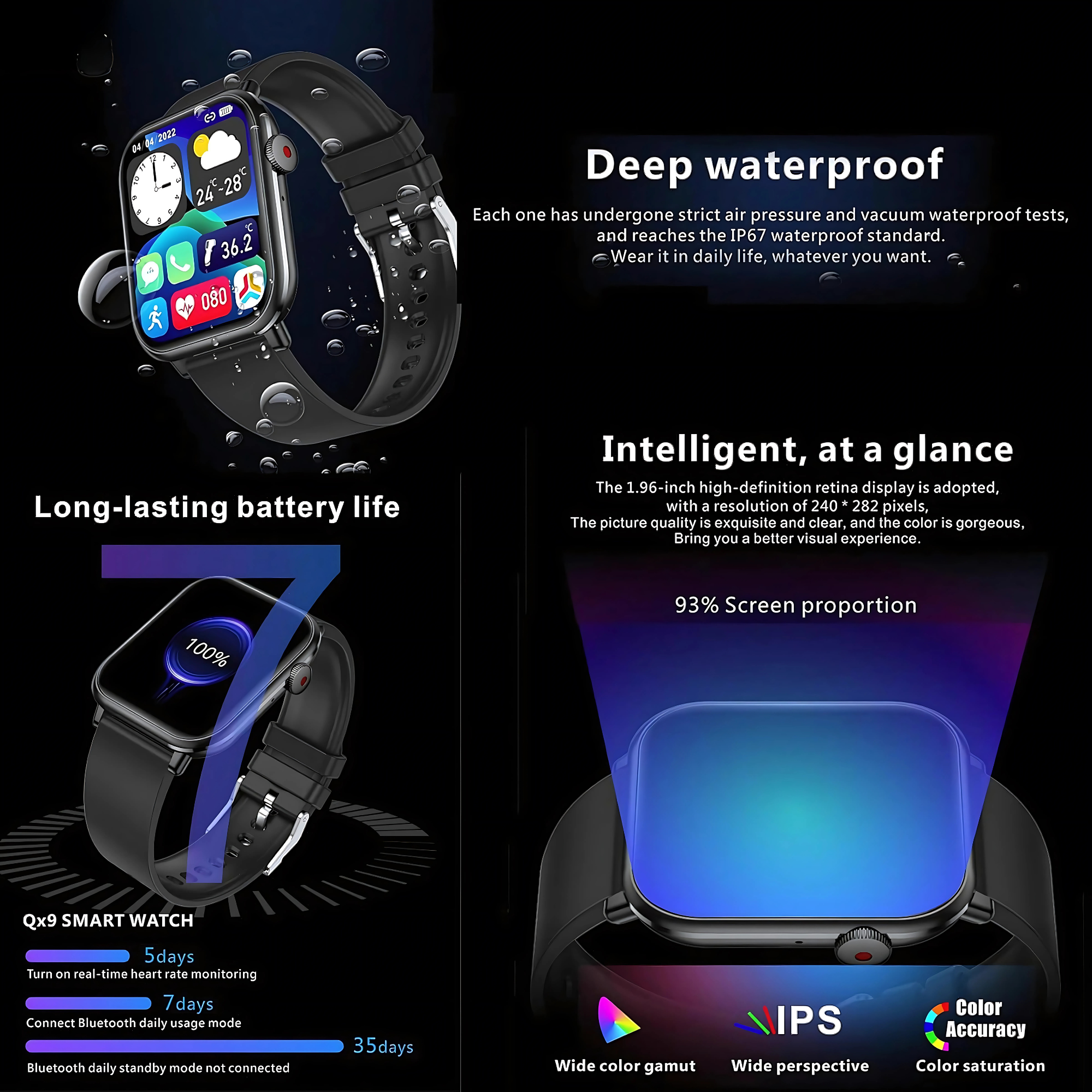 Manike QX7 Pro Smartwatch